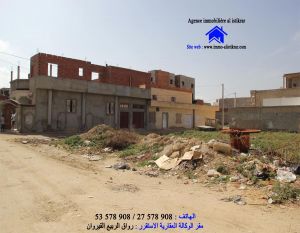 0394 - للبيع بالقيروان طريق حفوز أرض مساحتها 509 م م