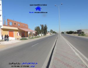 0416 - للبيع مبنى تجاري بالقيروان تحديدا على طريق رقادة الرئيسي
