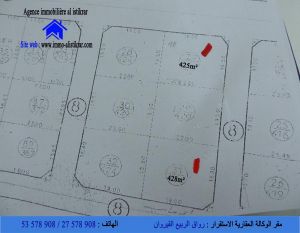 - 0826 - للبيع بالقيروان طريق حفوز تقسيم التعليم