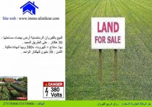 0939 للبيــــــع القيروان الرماضنية أرض بيضاء