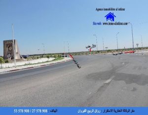 أرض بموقع ممتاز جدا تطل على مفترق الزربية مباشرة