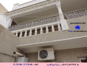 - 0802 للبيع بالقيروان الحجام 2 منازل مع 2 شقق و قراج