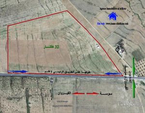 Terrain Agricole de 32 hectares sur la rte de Sousse principale -302